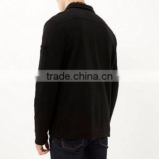 Men Jacket, Zip Up Woolen Bomber Body Building Winter Jacket Winter Coat