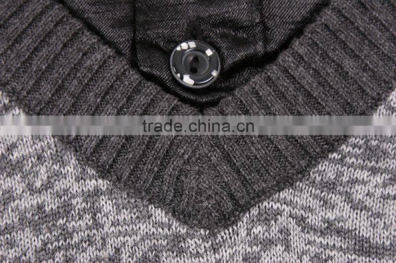 Knitting V Neck Sweater Shirt Collar Sweater Men