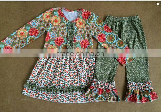 2015 Adorable wholesale christmas pajamas for baby girls family/adult christmas pajamas available colors pajamas