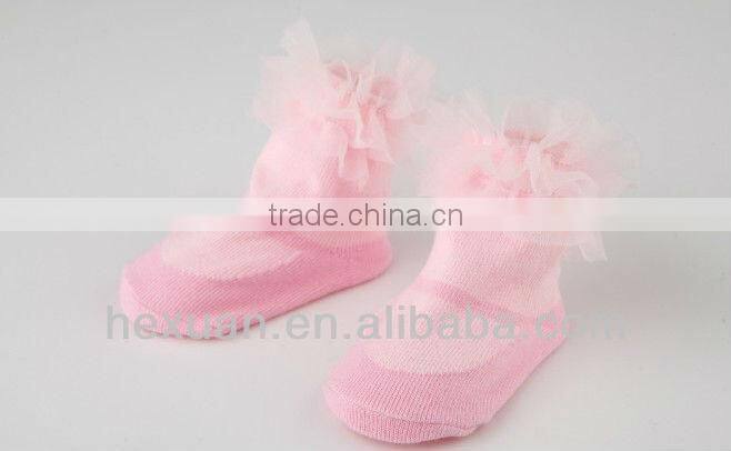 knitted cotton 3 pairs baby socks 0-12 month