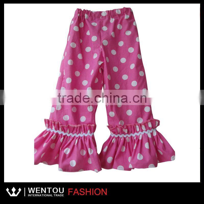 Hot Sale Chevron Girls Ruffle Pants