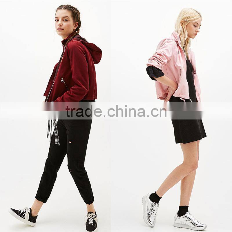 Top sale waterproof nylon jacket with hood breathable womens coats