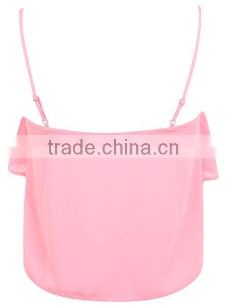 Pink Custom Crop Top Wholesale Blank T Shirts