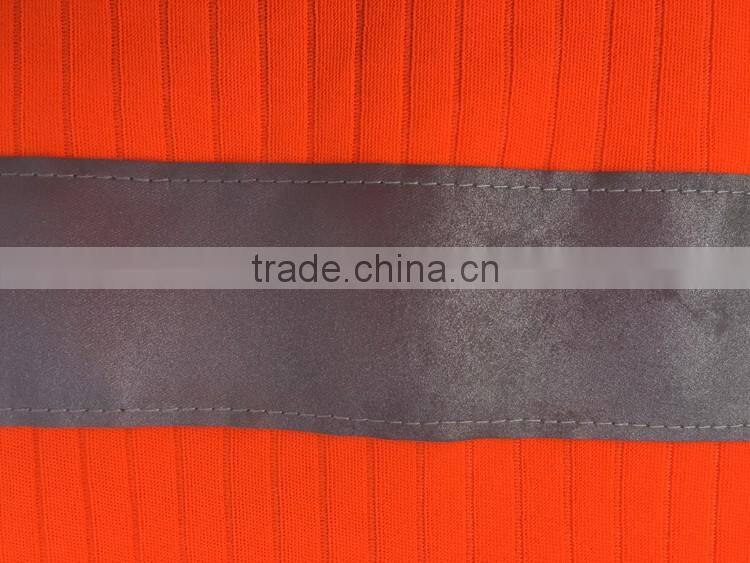 Mens knitted safety t-shirt hi vis shirt long sleeve t shirt