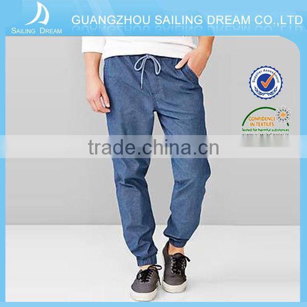 Stylish navy blue fashion chino cotton custom man pants for wholesale