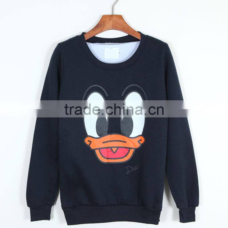 pullover cotton fleece o neck sweatshirt oem factory