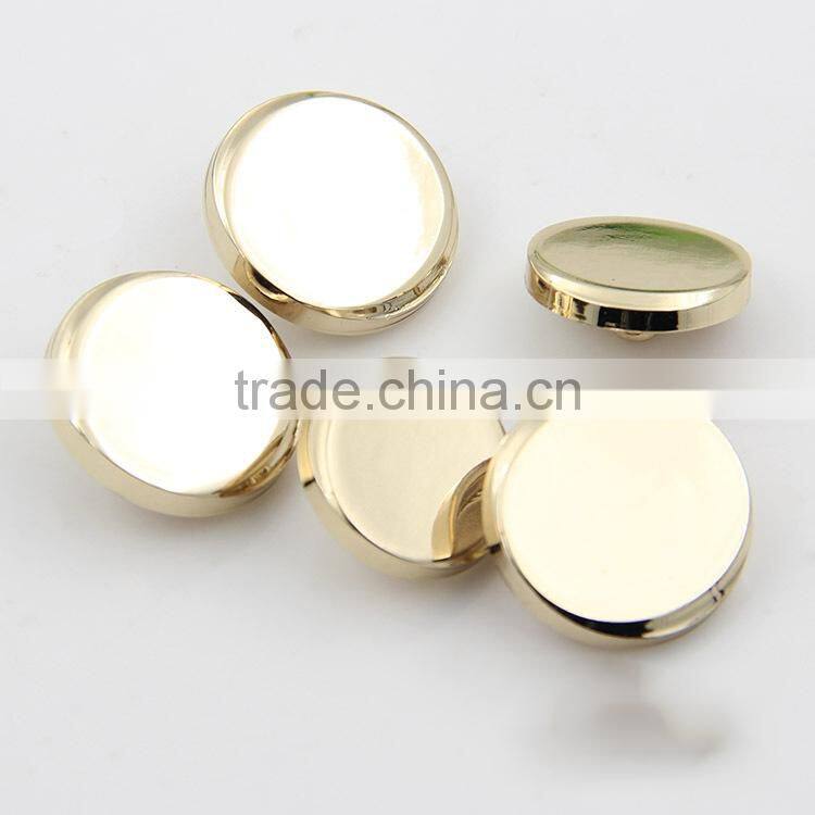 Hot Sale Golden 15mm 20mm Flat Women Shirt Custom Metal Sewing Buttons