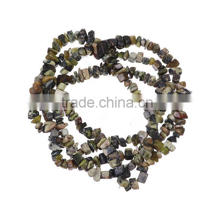 Stone Gemstone Loose Beads Irregular Yellow-green