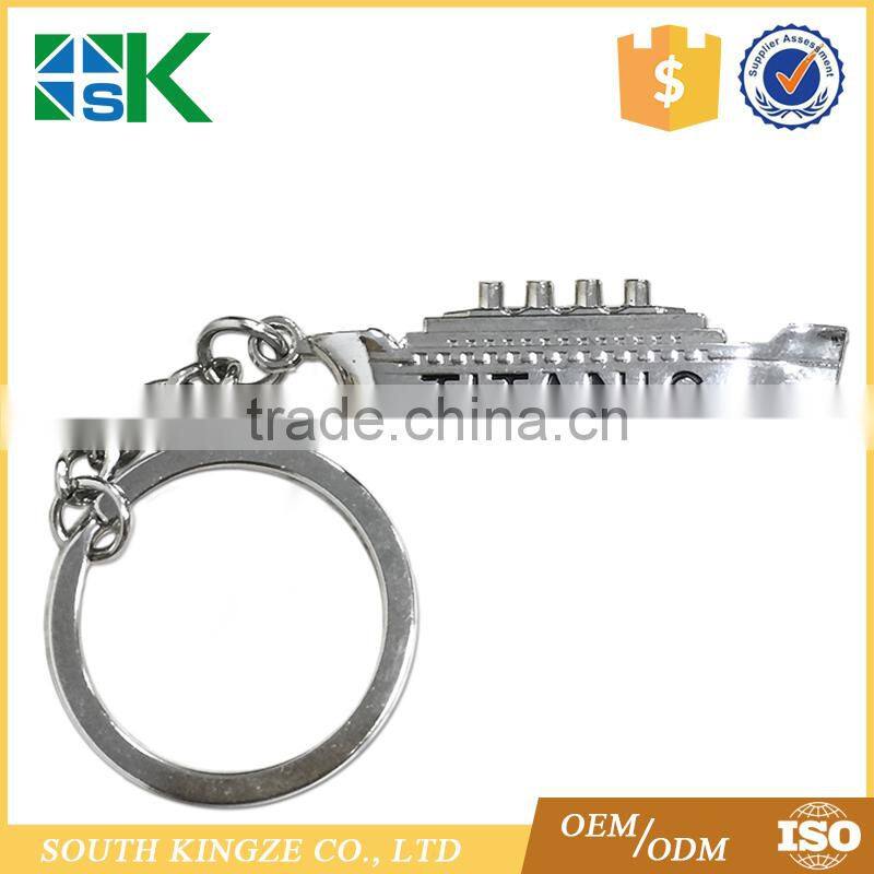 Customized Design Silver FInish 100 Anniversary RMS Titanic Souvenir KeyChain