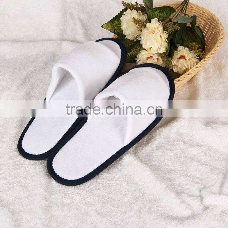 wholesale disposable cut velvet hotel guest slipper