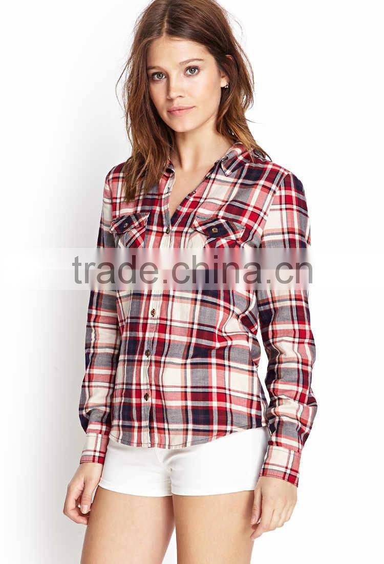 High Quality Customized Logo Printed Women Casual Shirt loose