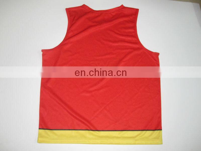 Runtowell sublimation custom design running vest / dry wick running shirts / dri fit running shirts