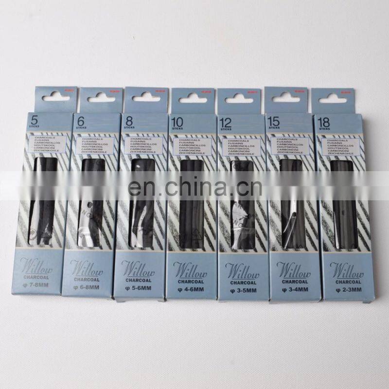 Dia. 3~4mm Round Willow Charcoal Stick Sketch Painting Charcoal