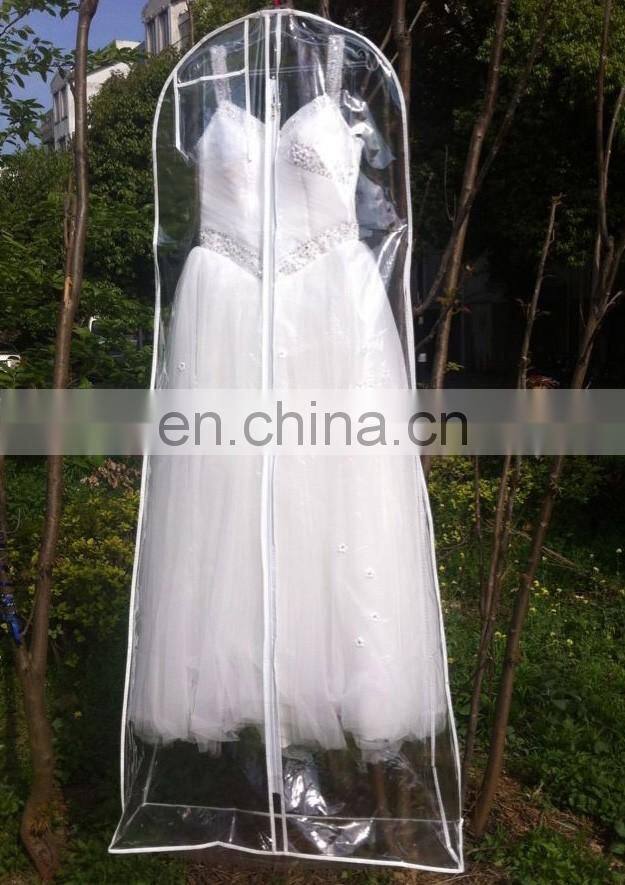 transparent pvc bridal dress cover wedding dress cover clear evening dress cover long gown garment bag