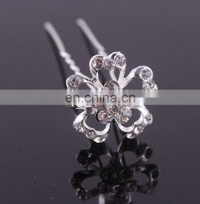 Factory wholesale silver five star hair pins
