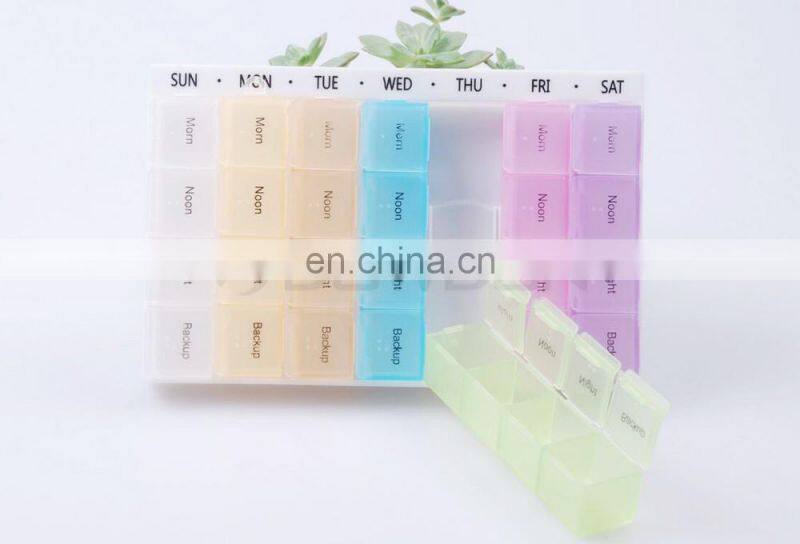 Promotion Gift Plastic Pill Storage Cases Colorful Medicine Box