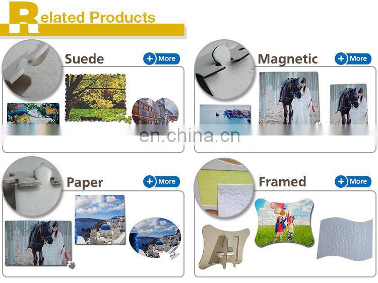 Blank Rectangular Round Sublimation Jigsaw Puzzle