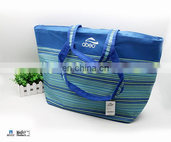 Durable Waterproof Oxford Cloth Picnic Tote Bag Organizer with Zipper Closure