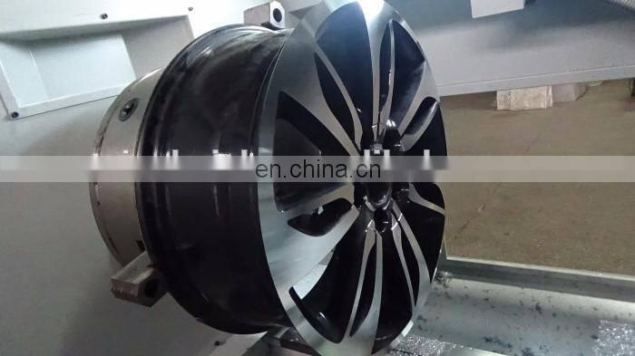CK6180W Special designed software alloy wheel repair cnc lathe