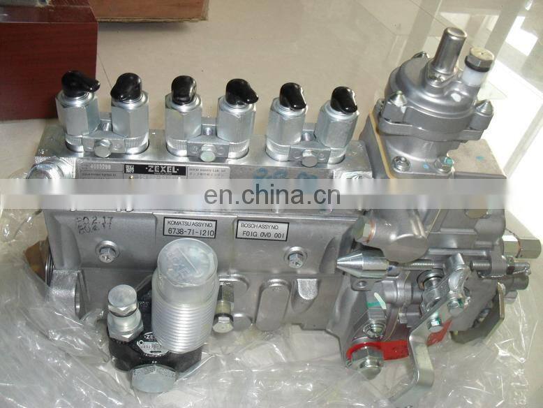 6D102 engine parts fuel injector pump for pc200-7
