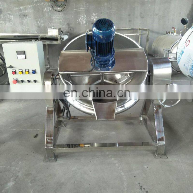 Tilting/agitation Jacketed Kettle/ Boiler/vessel Gas Heating Tilting Jacketed Kettle Steam Jacket Cooking Mixer