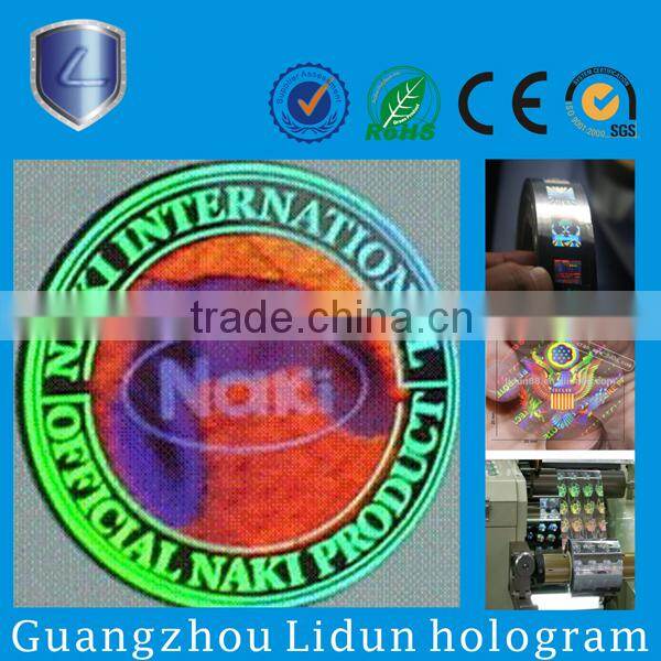 Custom design label sticker, hologram sticker