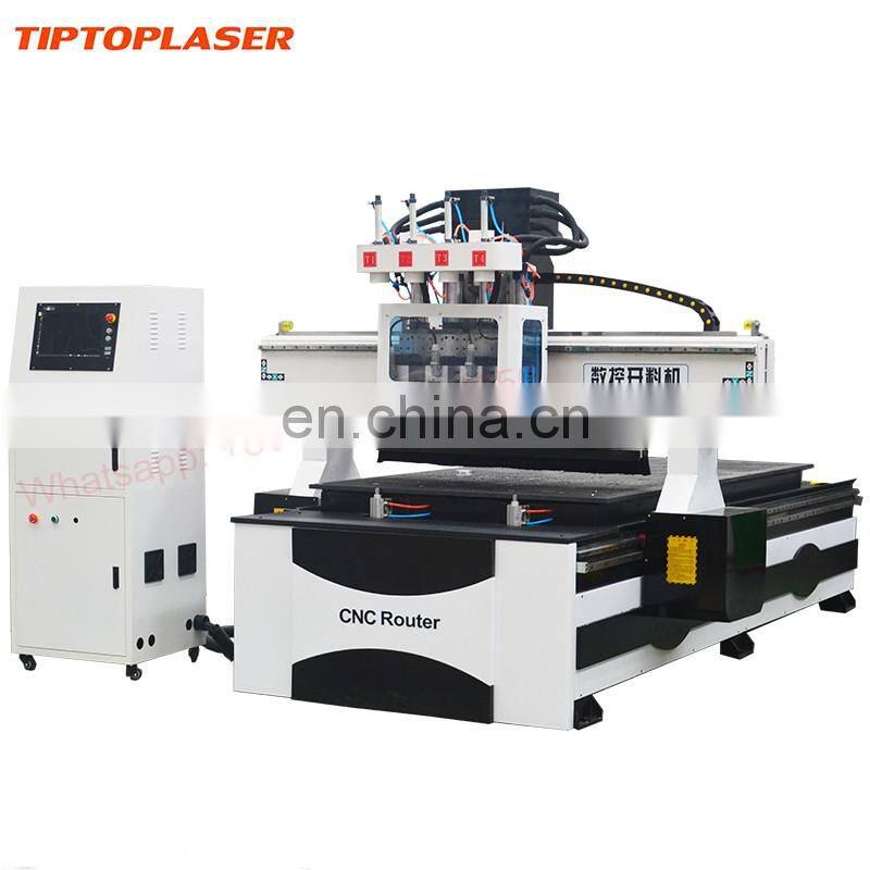 Hot sale Chinese 4 heads 3d woodworking CNC cutting machine 1325
