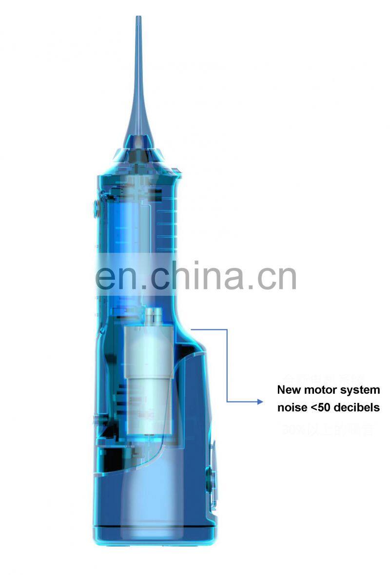 NEW ITEM OEM Portable Traveler Handle Cordless Freedom Electric Dental Oral Irrigator 170ml Tooth Water Flosser Soft Waterproof