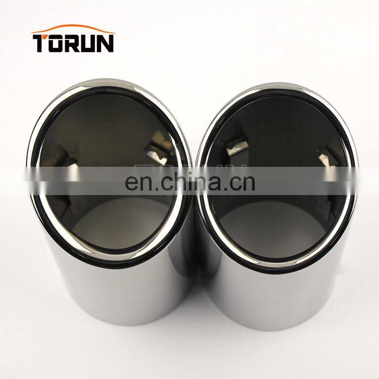 New style universal carbon exhaust muffler A4L Q5 Mirror polish