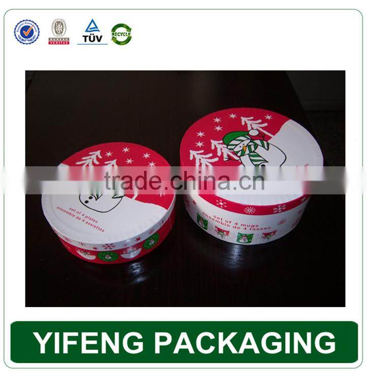 Recycle Hot Stamping Printing cylindrical gift box