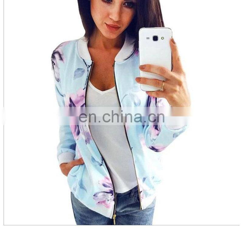 Manufacturers wholesale plus size women's spring and summer thin 3D printing long-sleeved sweater pricing jacket