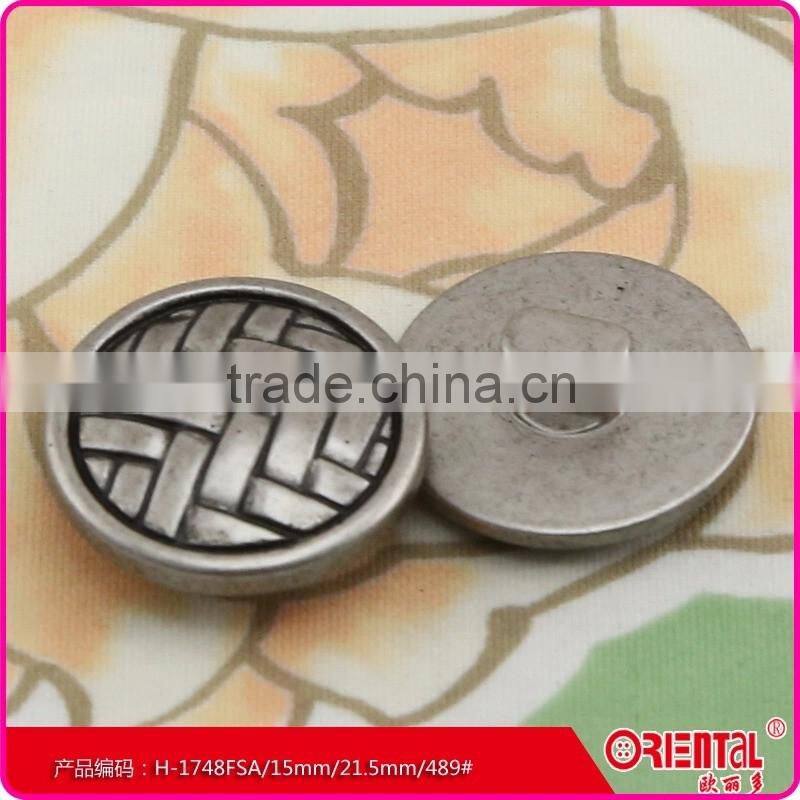 high quality classical plastic shank button with knit pattern
