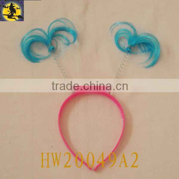 Orange Stretchy Wig Headband for Soccer Club and World Cup