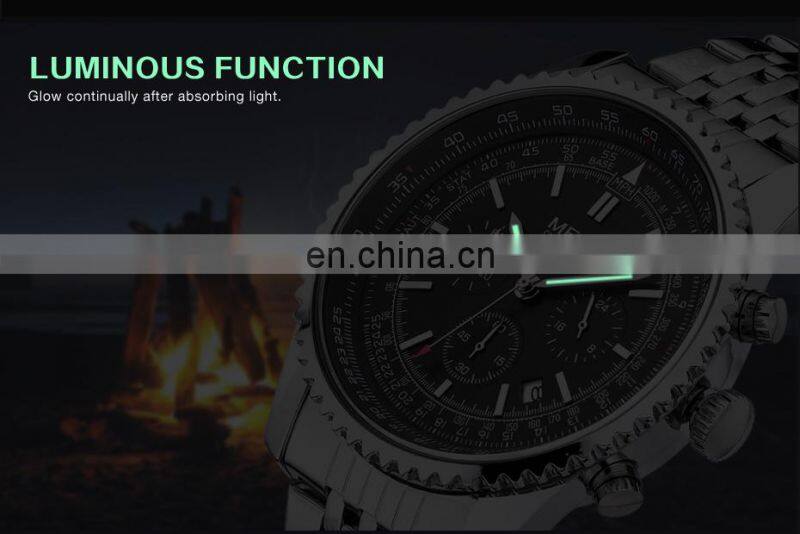 MEGIR Original Men Watch Stainless Steel Quartz Watches Men Top Brand Luxury Clock Men Relogio Masculino 2008