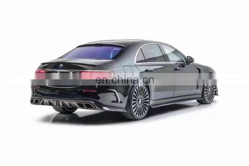 Runde Carbon Fiber Material For Mercedes-Benz S-CLASS W223 Mansory Style Body Kit Front Lip Rear Lip Side Skirt Spoiler