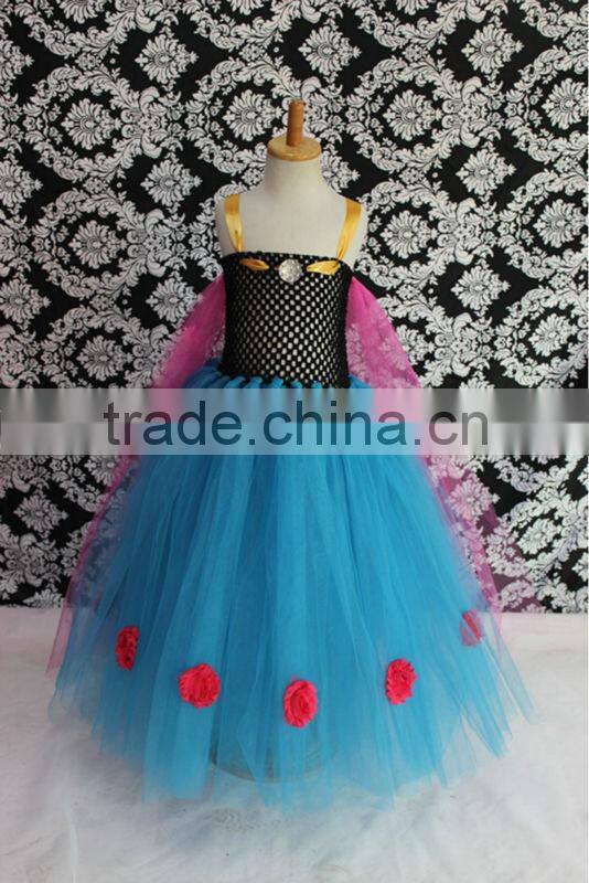 2014 the high quality fashion design small girls dress