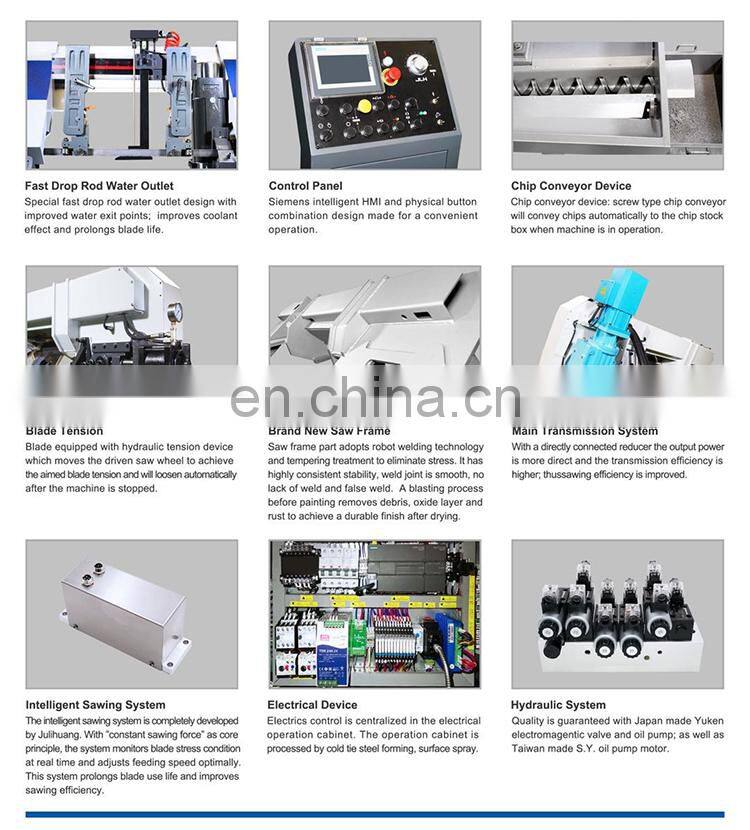 T&L Brand 330mm CNC full automatic A-33 Hydraulic Metal band saw machine