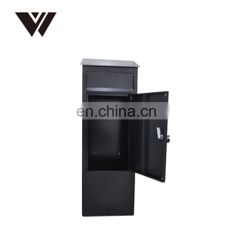 Extra Large Front Access Or Rear Access Fence Mounted Anti-theft Safe Courier Drop Letter Box Post Box For Parcel Mails Delivery