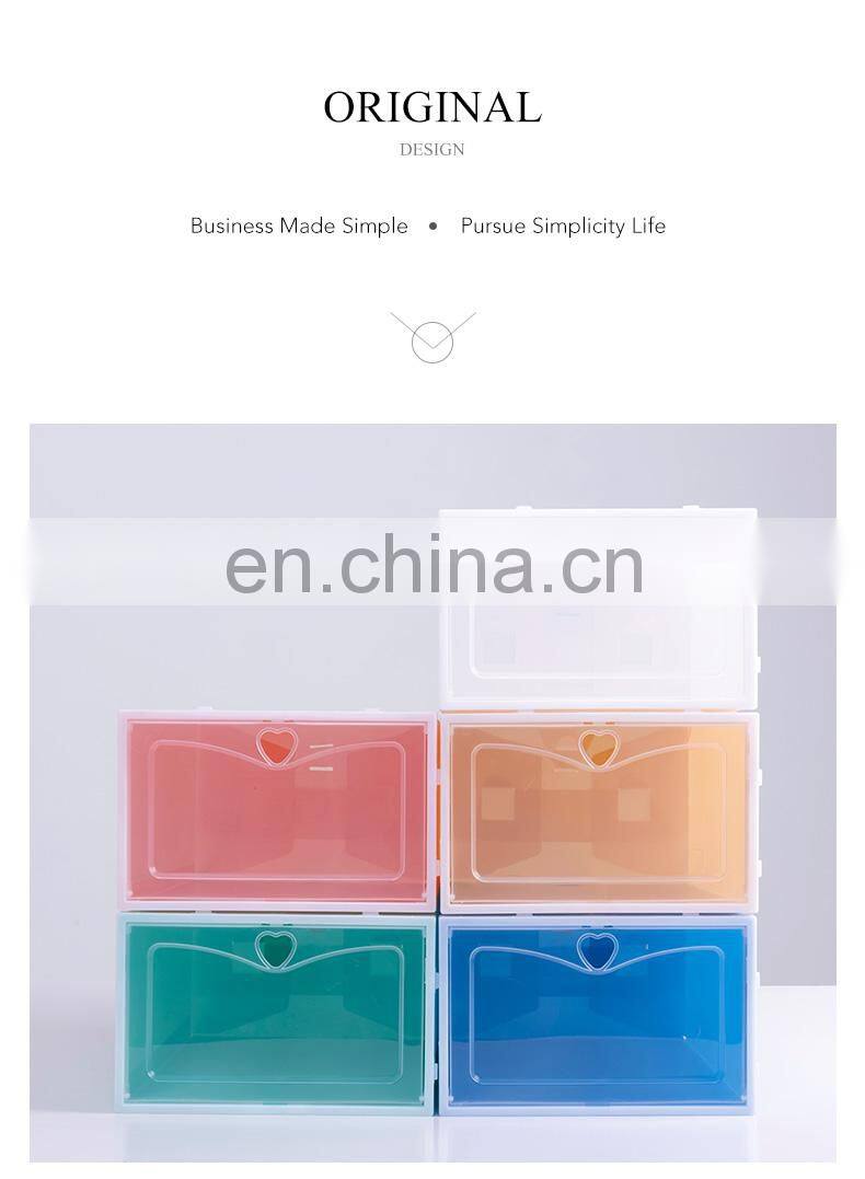 stackable Magnetic Clear Shoe Box Storage