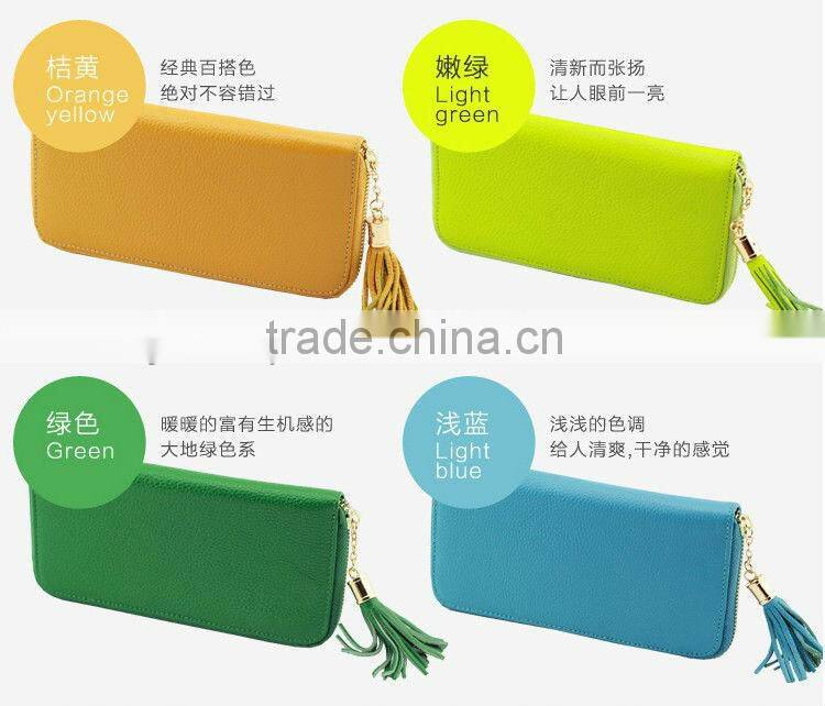 fine designer leather ladies clutch wallet