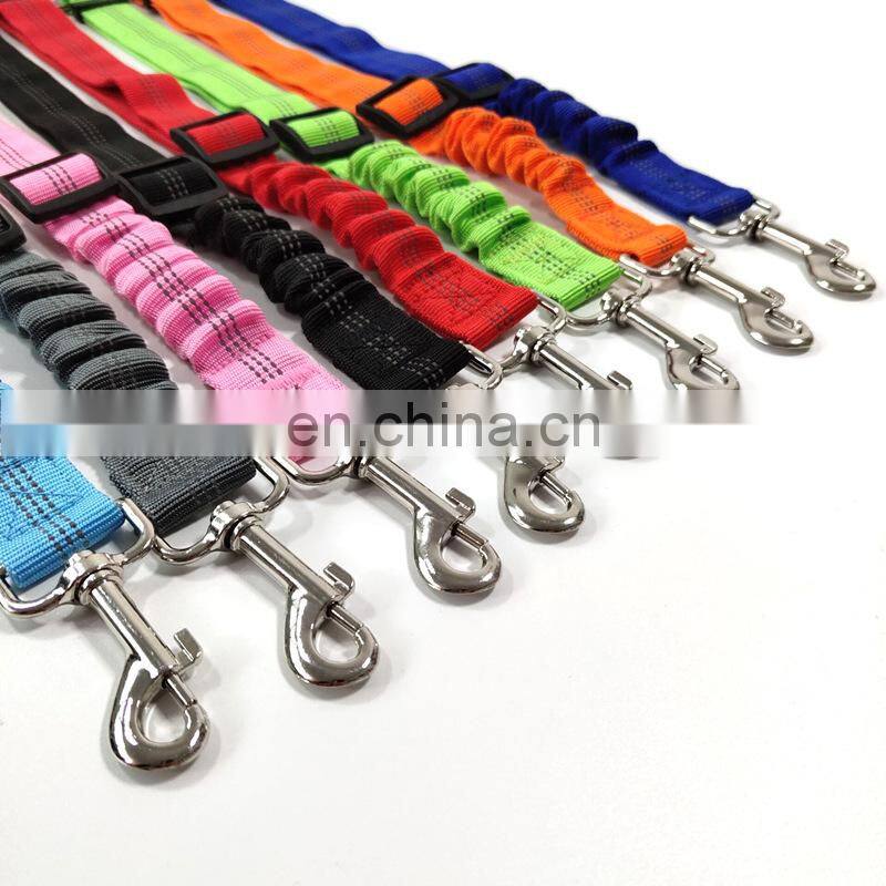 Pet Car Seat Belt Dog Seat Belt Dog Leash Vehicle Belt Adjustable Cushioning Elastic Reflective Safety Rope for Dog Cat