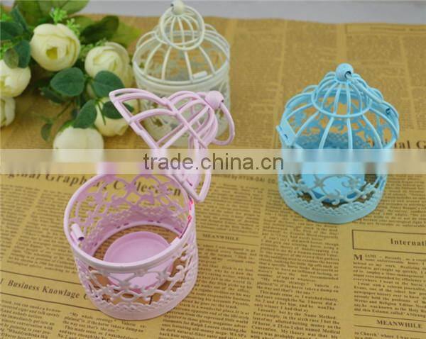 2014 new Bird cage metal lantern for wedding&home decor
