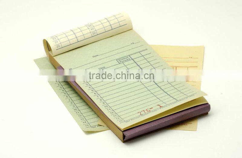 Bond Carbonless Restaurant Guest Check Book Docket Book