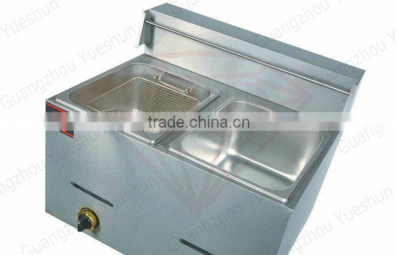 Factory direct selling multipurpose commercial gas double fryer