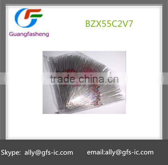 1/2W 0.5W diode BZX55C2V7 2.7V 2V7 Zener diode DO-35