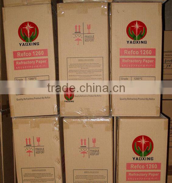 refractory wool paper alumina silicate refractory fiber paper fireproof material