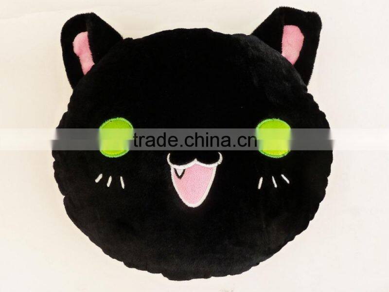 Plush Black Cat Emoji Pillow Cushion, Emoji Pillow Cushions , Emoji Cushions