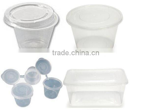 739ml 3 pack round plastic food container disposable tableware