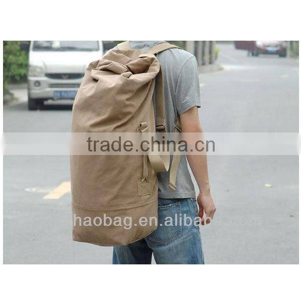 High quality large capacity cheap rucksack canvas drawstring rucksack wholesale