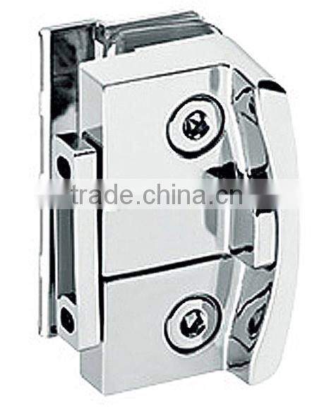 Keyless glass door push button locks